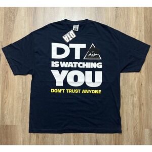 Y2K DTA Skateboarding‎ Navy Blue T Shirt Mens Size XXL